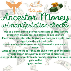 Ancestor Money Pack w/ Manifestation Checks