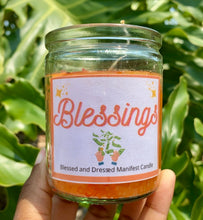 Load image into Gallery viewer, Blessings (Blessed and Dressed Manifest Candle)
