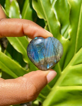 Load image into Gallery viewer, Labradorite Polished Heart Stone

